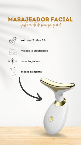 Masajeador Facial y de Cuello Antiarrugas